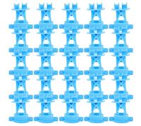 Healeved Isolateurs pour Clôture Électrique Design Solide et Résistant 50 Pièces en PP Bleu Adaptés pour Fil de Clôture et Poteau en Bois, pour Pâturage et Jardin