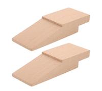 Healeved Lot de 2 blocs de serrage à goupille en bois pour établi - Outil de remplacement de 3-3/4" pour établi de bijoutier, scie et projets de polissage de bijoux