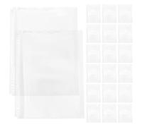 Healeved Lot de 20 Pochettes de Classeur en Plastique A4 Transparentes Perforées pour Organisation de Documents Maison