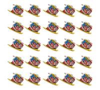 Healeved Lot de 25 Broches de Noël à Paillettes en Plastique Émail Lumineux Bouton-pression pour Illuminer pour Chemises et Bas de Noël Lors de Fêtes