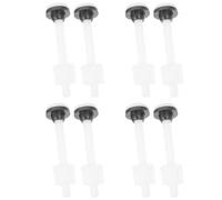Healeved Lot de 8 vis de fixation pour réservoir de WC, boulons de montage de rechange pour cuvettes de WC anciennes et en deux parties, vis universelles pour la fixation du réservoir à la cuvette