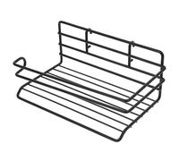 Healeved Organisateur Mural Noir Support Robuste pour Panneaux Perforés sans Perçage pour Documents et Serviettes, pour Cuisines et Salles de Bain