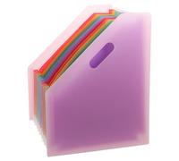 Healeved Organiseur de Dossiers Accordéon en Plastique Extensible pour Bureau et Maison, Trieur Vertical Facile à Classer Grosse Capacité et Organisation