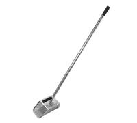Healeved Pelle à Sable Lourde en Acier Inoxydable, Pelle à Sable pour Détecteur de Métaux, avec Tige D’extension 42,5, Manche Réglable Ergonomique, Trous de Filtrage, Argenté, pour