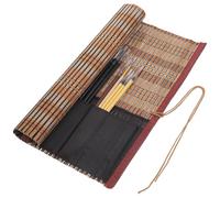 Healeved Pinceaux Chinois de Calligraphie Traditionnelle, Ensemble Délicat | Bois Léger à Long Manche, Facile à Nettoyer, Pochette Opp, pour Artistes de Tous Âges et Niveaux