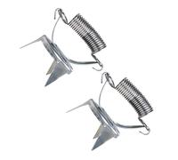 Healeved Pinces à Tremper Outils D'émaillage en Acier Inoxydable 2pcs pour Poterie Ergonomiques et Faciles à Entretenir, pour Projets de Poterie et Immersion