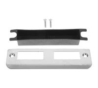 Healeved Plaque de Gâche de Porte Cache les Trous en Acier Inoxydable 4 Ensembles Argenté Facile à Installer pour Porte en Bois et Verrou de Sécurité Lot de Plaques de Renfort