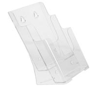 Healeved Porte-brochures de Bureau Multi-couches en ABS pour Dossiers | Rangement Classé Pratique, Design Incliné à Niveaux, pour École et Salle D'étude, Convient aux Classeurs