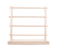 Healeved Présentoir à rubans : distributeur de bobines à 4 niveaux - Présentoir pour fils à coudre, couronnes en filet et ruban adhésif décoratif (Washi Tape) pour boutiques