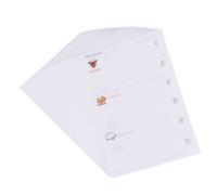 Healeved Recharge pour Prise de Notes 3pcs A7 de Papier à Feuilles Mobiles Papier Résistant pour Planners et Classeurs 6 Anneaux à Domicile Magasin
