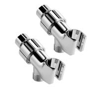 Healeved Support D'arroseur 2pcs en Abs Argenté Stabilité et Utilisation Pratique pour Accessoires, pour Salle de Bain et Hôtel
