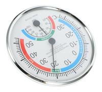 Healeved Thermomètre Hygromètre Analogique Précis pour Intérieur et Jardin Affichage Clair, Boîtier en Abs, pour Bureau et Espace Domestique