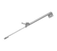 Healeved Tige Télescopique de Soutien pour Fenêtre à Battant en Alliage d'Aluminium, Installation Facile, Fixation pour Maison et Bureau, Support Anti-Vent Argenté