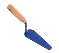 Healeved Truelle à jointoyer : Truelle à maçonnerie à manche en bois et lame courte pour la finition du ciment, du mortier et du béton ; convient aux particuliers et aux professionnels.