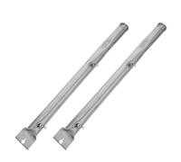 Healeved Tube de Brûleur de Remplacement 2 Pièces en Acier Inoxydable | Résiste à Graisse et Suie, Trous Percés Précision, Surface Polie Lisse, pour Grillades en Plein Air