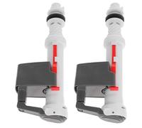 Healeved Vanne D'arrivée D'eau pour Toilettes en Abs, Kit de Réparation Fiable Robinet de Remplissage et Flotteur, Accessoire Salle de Bain pour Réservoir Wc, 1 Set