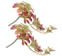 Healifty 2 Pièces Plante Artificielle Décorative 27 Cm en Plastique, Plante Grasse Suspendue, Facile à Nettoyer, Décoration Intérieure pour Famille et Amis