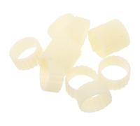Healifty 20pièces Anneaux de Préhension Silicone pour Bougies Coniques Supports Stabilisateurs Beige pour Bougeoirs Maintien Ferme des Bougies de Pouce Accessoires pour Mariages et Fêtes