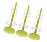 Healifty 3 Pièces Semoir à Graines Manuel Jaune en Abs, Compact et Précis | Distributeur Portable, Outil Convivial, Usage Serrage et Extérieur, Adapté aux Fleurs et Légumes