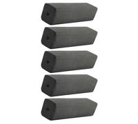 Healifty 5 Pièces Charbon de Bois Domestique, Charbon de Bois de Bambou Noir, Barbecue et Camping Extérieur, Usage Simple, Polyvalent, pour Professionnels et Débutants en Camping