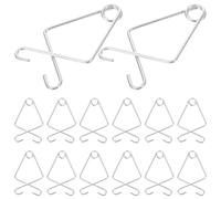 Healifty 50 pièces Lot de Crochets Plafond Suspendus Clips Pour Dalles Suspendues Réglables Sans Outils Résistants Pour Bureau Maison Mariage Décoration Drapée
