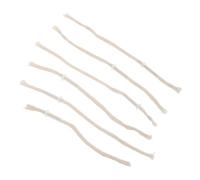 Healifty 6 Pièces Mèches Coton pour Lampe à Huile avec Tube Verre Remplacement DIY pour Lampes à Kérosène Torches Dextérieur Éclairage de Patio et Camping