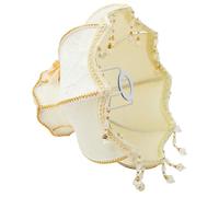 Healifty Abat-jour en Tissu Or Style Européen Dôme en Coquille pour Lampe de Table et Lampadaire, Toucher Confortable, Design Simple et Moderne pour Maison ou Hôtel