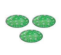 Healifty Assiettes en Carton Lot de 16 Pièces Football Motif Football Matériau Papier Sûr et Multifonctionnel pour Décorations de Fête Couleur Aléatoire pour Fête