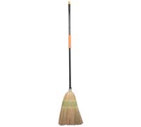 Healifty Balai à Gazon en Sorgho Manche Long en Fer, Brosse Fine pour Nettoyage Multi-surfaces, Réduit la Fatigue du Dos, pour Granges et Sols en Béton