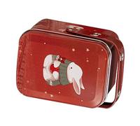 Healifty Boîte à Biscuits en Fer Motif Lapin Boîte à Goûter Portable 100x78 Mm de Pâques Colorée et Légère Étui à Biscuits pour Bonbons et Friandises