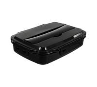Healifty Boîte à Déjeuner Compartimentée en Acier Inoxydable 304 Portable et Réutilisable pour Travail et Pique-niques Design Divisé et Couvercle Compartimenté