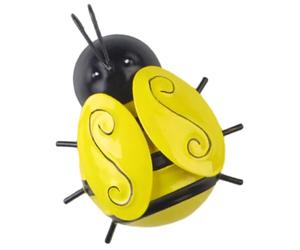 Healifty Décoration Murale Extérieure Abeille en Fer 3d Grosse Taille, Ornement Métal pour Jardin et Terrasse, Applique Murale Solide pour Patio et Pelouse, Décoration Abeilles Design