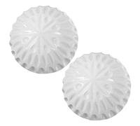 Healifty Embouts Décoratifs pour Tringle à Rideaux en Abs Blanc, Design Créatif et Facile à Détacher, Adaptés pour Salon et Salle à Manger, Lot de 2 Pièces pour Tringles Romaines 20-22mm