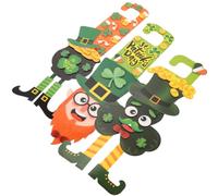 Healifty Ensembles Autocollants Muraux Saint Lot de Sets de Papier | Fenêtre et Fête, Décorations à Suspendre pour Porte, Motifs Irlandais