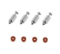 Healifty Kit De Soupapes À Flotteur À Aiguille De Carburateur Pour Tondeuse À Gazon 4 Pointeaux Et 4 Joints Toriques Compatible & Stratton 398188 Pièces De Remplacement Pour Entretien