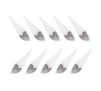 Healifty Lot de 10 Housses de Bouteille Décoratives de Noël en Tissu Blanc Couverture de Bouteille de Table Festive Design Poupée sans Visage Décoration Adorable pour Vin et Fête
