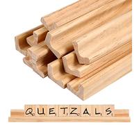 Healifty Lot de 10 Supports Lettres en Bois pour Décoration Artisanale Alphabet Anglais Éducatif Et Créatif 7.48X0.79X0.75 Pouces Enfants