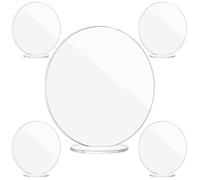 Healifty Lot de 5 de Panneaux de Nom de Table Ronds en Acrylique Marque-places Réutilisables pour Déco Mariage et Fête Affichage Pratique et Design Élégant