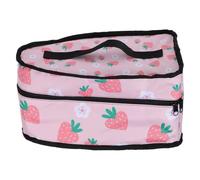Healifty Mallette de Rangement Portable avec Poignée en Polyester Motif Fraise Rose et pour pour Fer à Repasser et Défroisseur Pratique pour Voyage et Usage Quotidien Voyage Usage