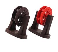 Healifty Meule d'eau en Plastique 2 Pièces pour Décor de Jardin Miniature Support de Roue à Eau, Design DIY et Gain D'espace pour Usage de Bureau
