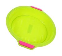 Healifty Moule à Gâteau Silicone Rond 23 cm, Plat à Four pour Pâtisserie, Moule à Gâteau Antiadhésif, Cuisson à Domicile, Silicone Résistant à Haute Température, Nettoyage Facile