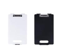 Healifty Organisateur de Dossiers Portable Noir Grosse Capacité, Support de Papier A4 en Pp, Design Bloc-notes Emplacement Stylo et Trou Mural pour Bureau et Extérieur