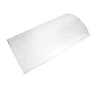 Healifty Panneaux de Toiture Étanche la Pluie en Acrylique Transparent Courbé Conception Ondulée Transmission Maximale de Lumière pour Carport et Pergola