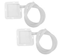 Healifty Plateau de Récupération D'eau pour Climatiseur en Plastique Blanc Compatible Large Installation Simplifiée Vacances Lot de 2
