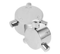 Healifty Poignée de Robinet de Lavabo en Alliage Argenté, Réglage à Trois | Évier et Bassin, Finition Élégante, Simple à Installer, Usage Décoratif Domestique, Pratique au Quotidien