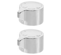 Healifty Poignée de Vanne Inverseuse Métal Argenté 2pcs Sélecteur à Quatre Vitesses pour Contrôle du Débit, Installation Facile, Performance Stable pour Salle de Bain