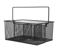 Healifty Porte-ustensiles en Métal Noir, Panier de Rangement Cuisine
