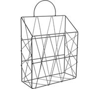 Healifty Range Revues Mural en Fer Noir pour Journaux et Dossiers | Grosse Capacité de Rangement, Fixation Murale, Accessoires de Bureau pour Organiser Vos Documents