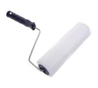 Healifty Rouleau à Pointes Blanc Outil Anti-mousse Solide et Facile à Utiliser Pe Poignée Ergonomique en Plastique pour Éliminer les Bulles sur Sols en Résine Époxy