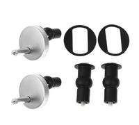 Healifty Vis et Boulons en Acier Inoxydable Tampon en Caoutchouc pour Abattant de Wc, Fixation Solide et Facile à Utiliser pour Accessoires Toilettes